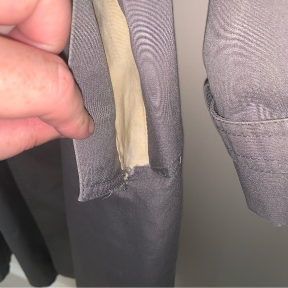 London Fog Women's Trench Coat Grey L - Picture 7 of 13